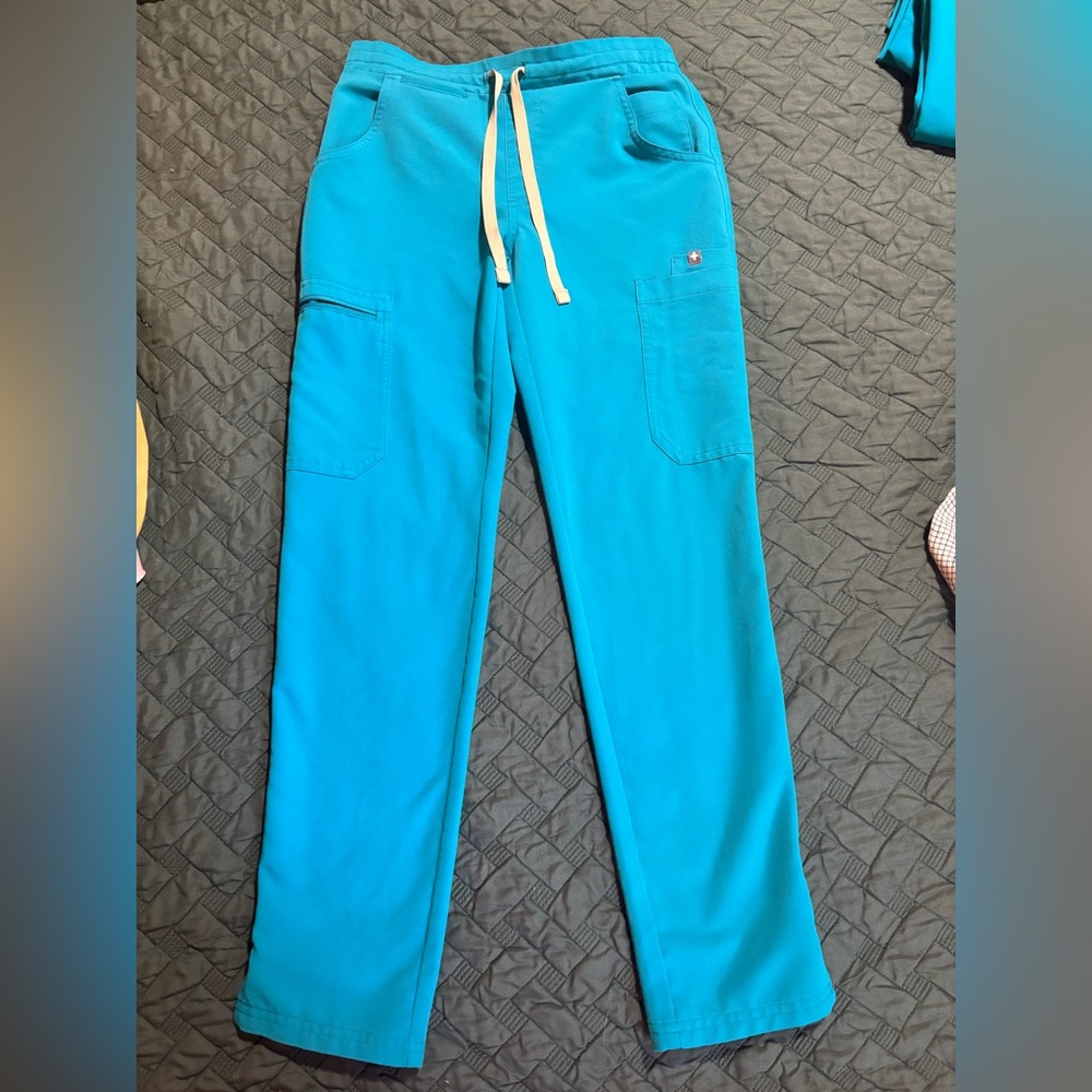 Figs Teal Yola pant